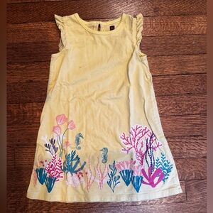 Tea Collection yellow sea life dress 4T